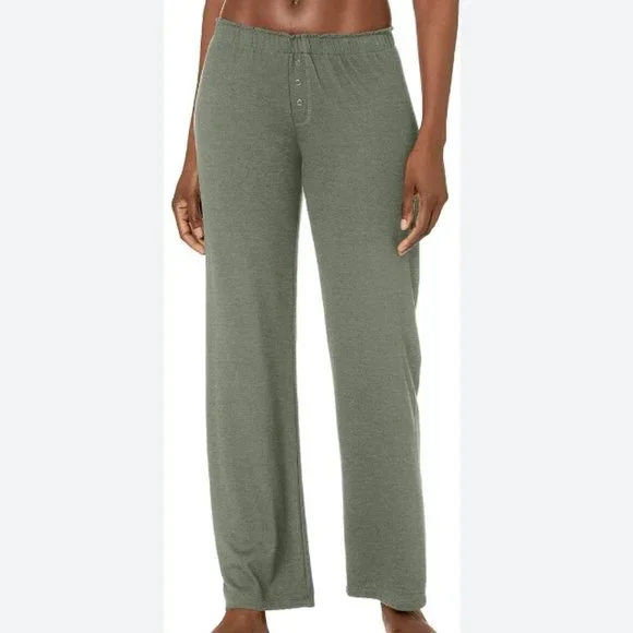 PJ Salvage Elastic Waist Lounge Sleep Pants - Sage Green - RZRLP - Picture 9 of 9